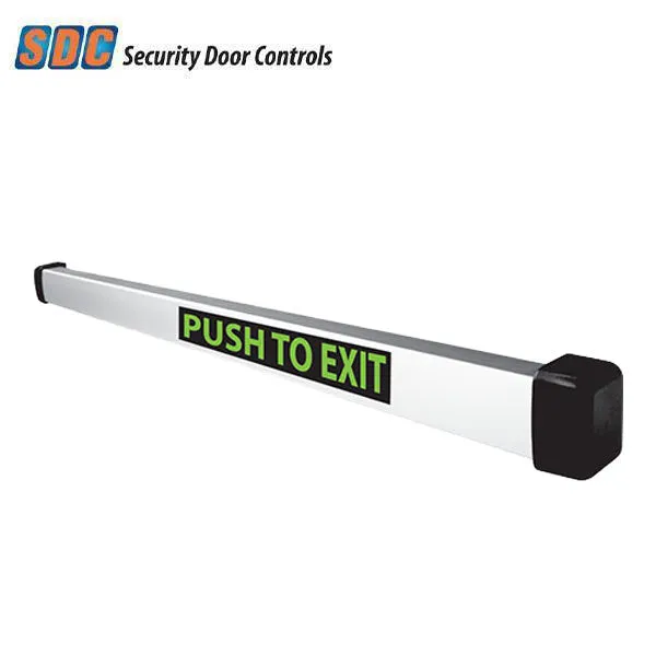 SDC - MSB550W-2VW - Outdoor Mechanical Switch Bar Exit Device - 36" - Weather Sealed - Heavy Duty - 628 - Aluminum Clear Anodized