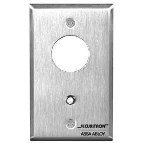 Securitron MK Momentary Mortise Key  Switch Single Gang, SPDT, Less Mortise Cylinder, US32D/630 Stainless Steel Finish