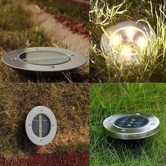 Solar Powered Floor Path LED Light