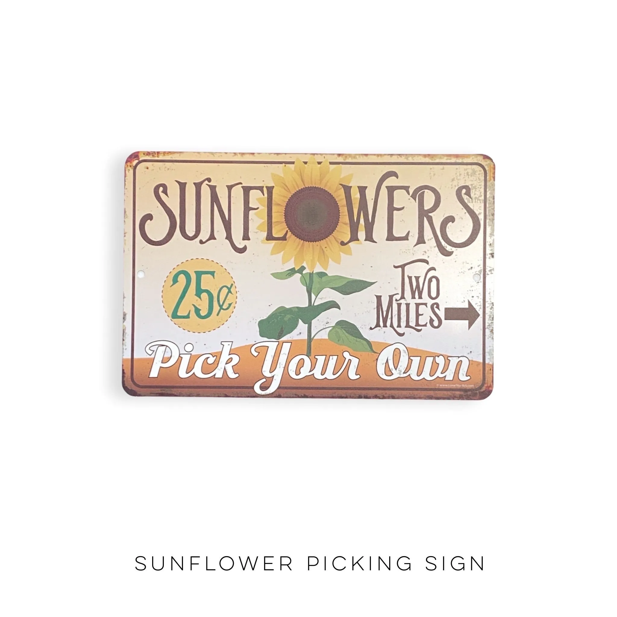 Sunflower Picking Sign