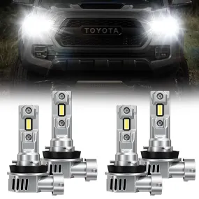 SUPAREE H11/H8 LED Headlight Bulbs 30W Hi&Lo Beam Set for 2016-Later Toyota Tacoma