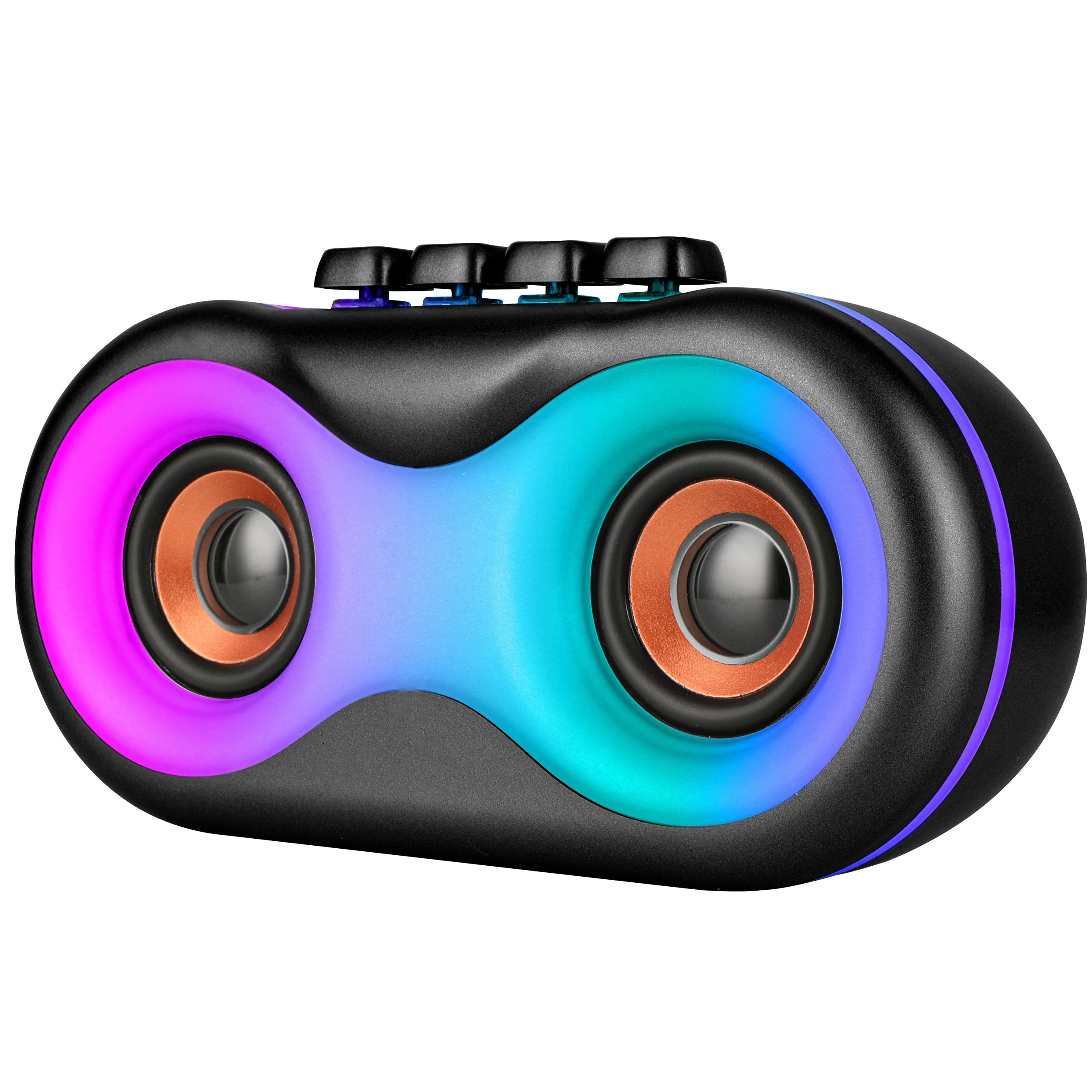 TOPTECH BRAZE-6 Dual 3" Bluetooth Speaker with LED Lights & Powerful Sound