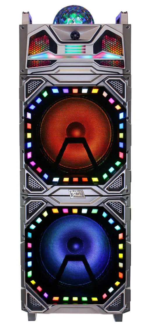 TOPTECH EDGE-212 Portable Bluetooth Speaker with Disco Lights & Powerful Sound