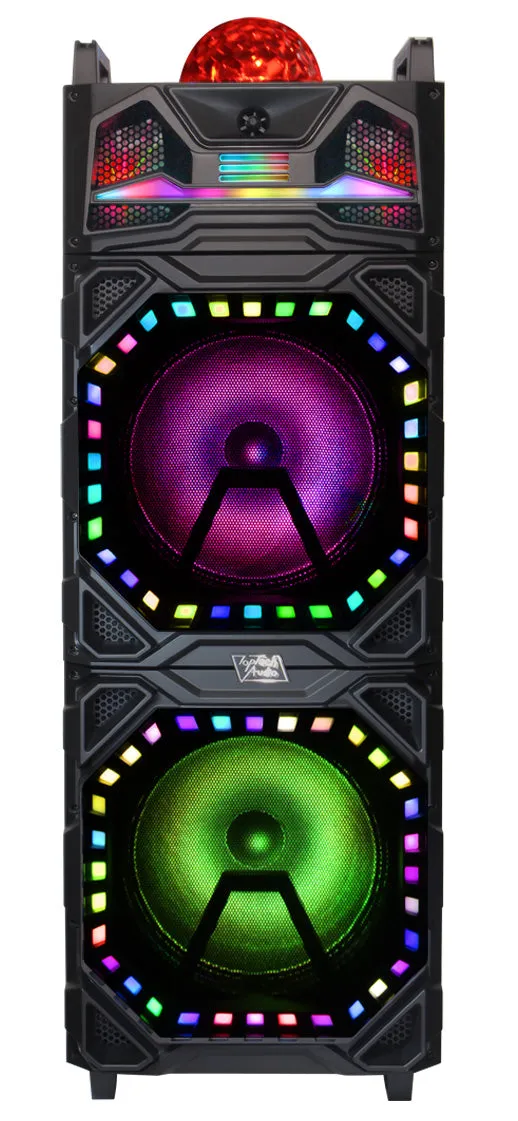 TOPTECH EDGE-212 Portable Bluetooth Speaker with Disco Lights & Powerful Sound
