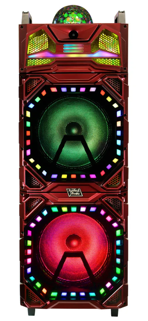 TOPTECH EDGE-212 Portable Bluetooth Speaker with Disco Lights & Powerful Sound