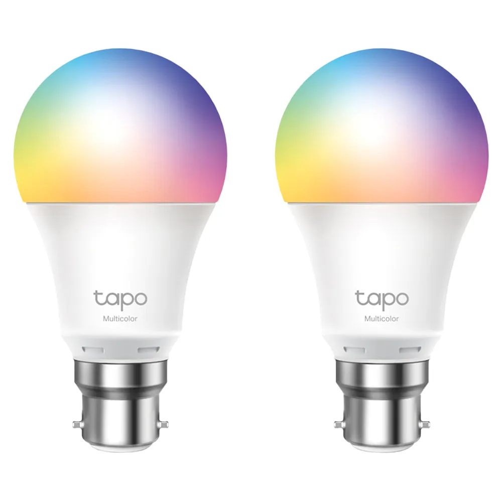 TP Link Smart Wi-Fi B22 Light Bulb - Multicolor | TAPOL530B-2PK