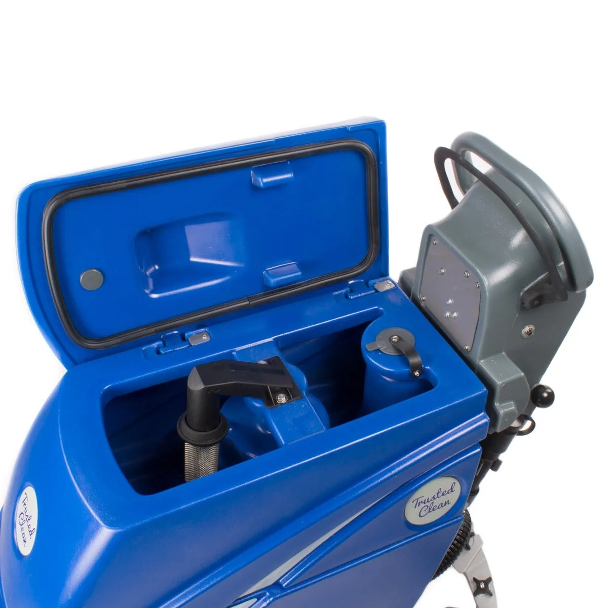Trusted Clean 'Dura 18HD' Cord Electric 18" Automatic Floor Scrubber w/ Brush - 9 Gallons