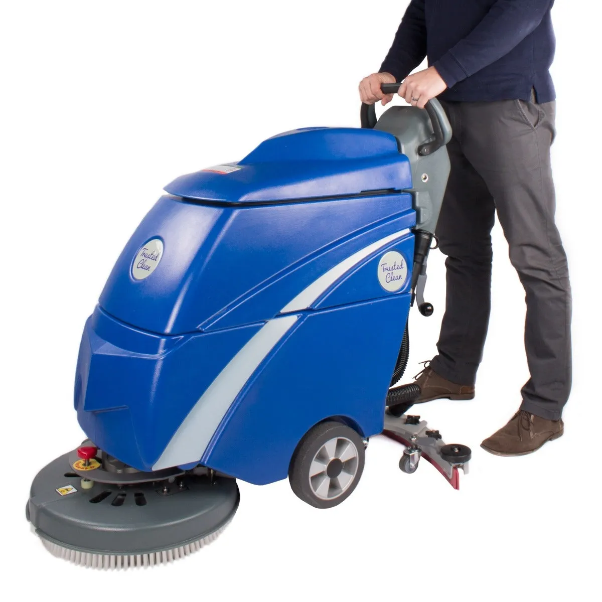 Trusted Clean 'Dura 18HD' Cord Electric 18" Automatic Floor Scrubber w/ Brush - 9 Gallons