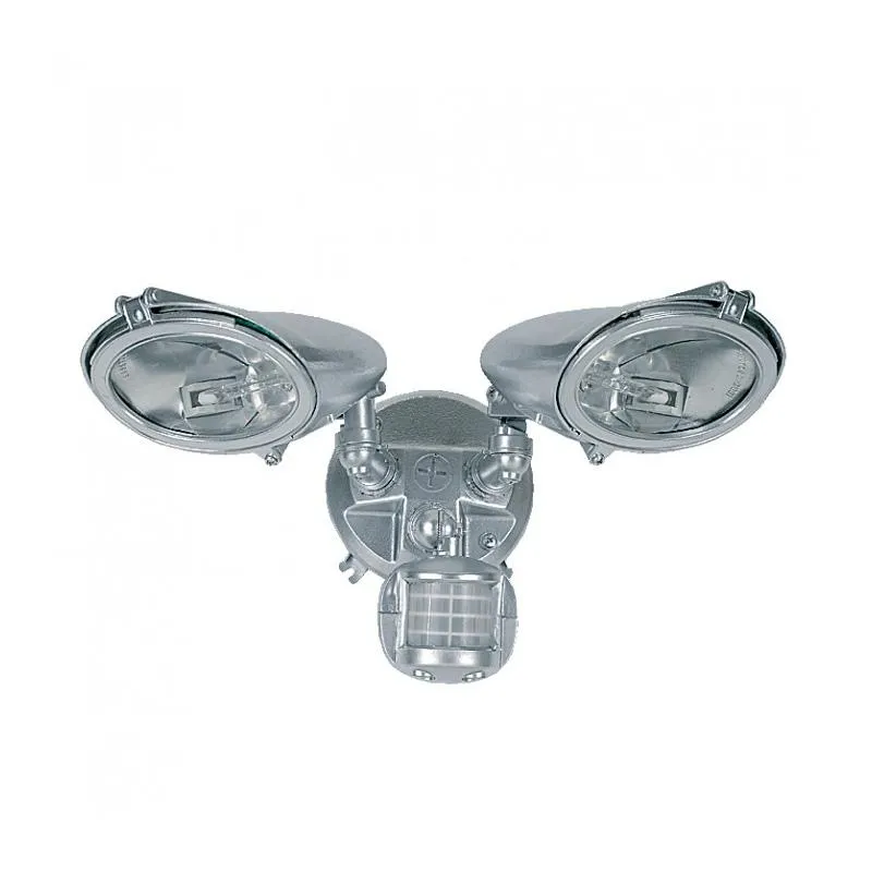 Twin Flood Light with Sensor R7s in Black/White Superlux Lighting - KS200-BL, KS200-SI