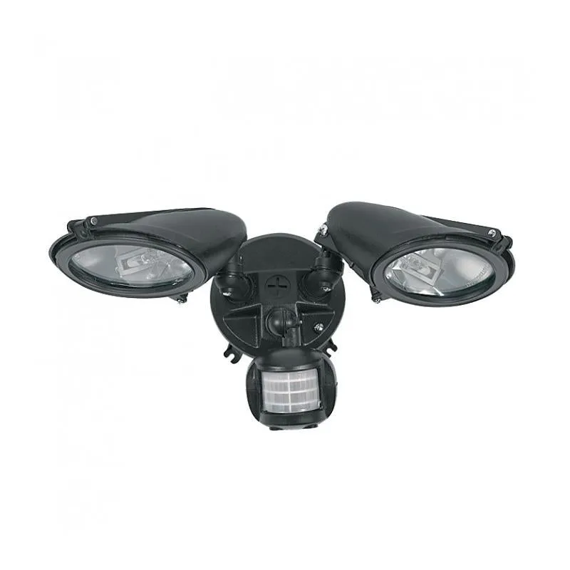 Twin Flood Light with Sensor R7s in Black/White Superlux Lighting - KS200-BL, KS200-SI