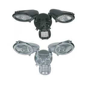 Twin Flood Light with Sensor R7s in Black/White Superlux Lighting - KS200-BL, KS200-SI