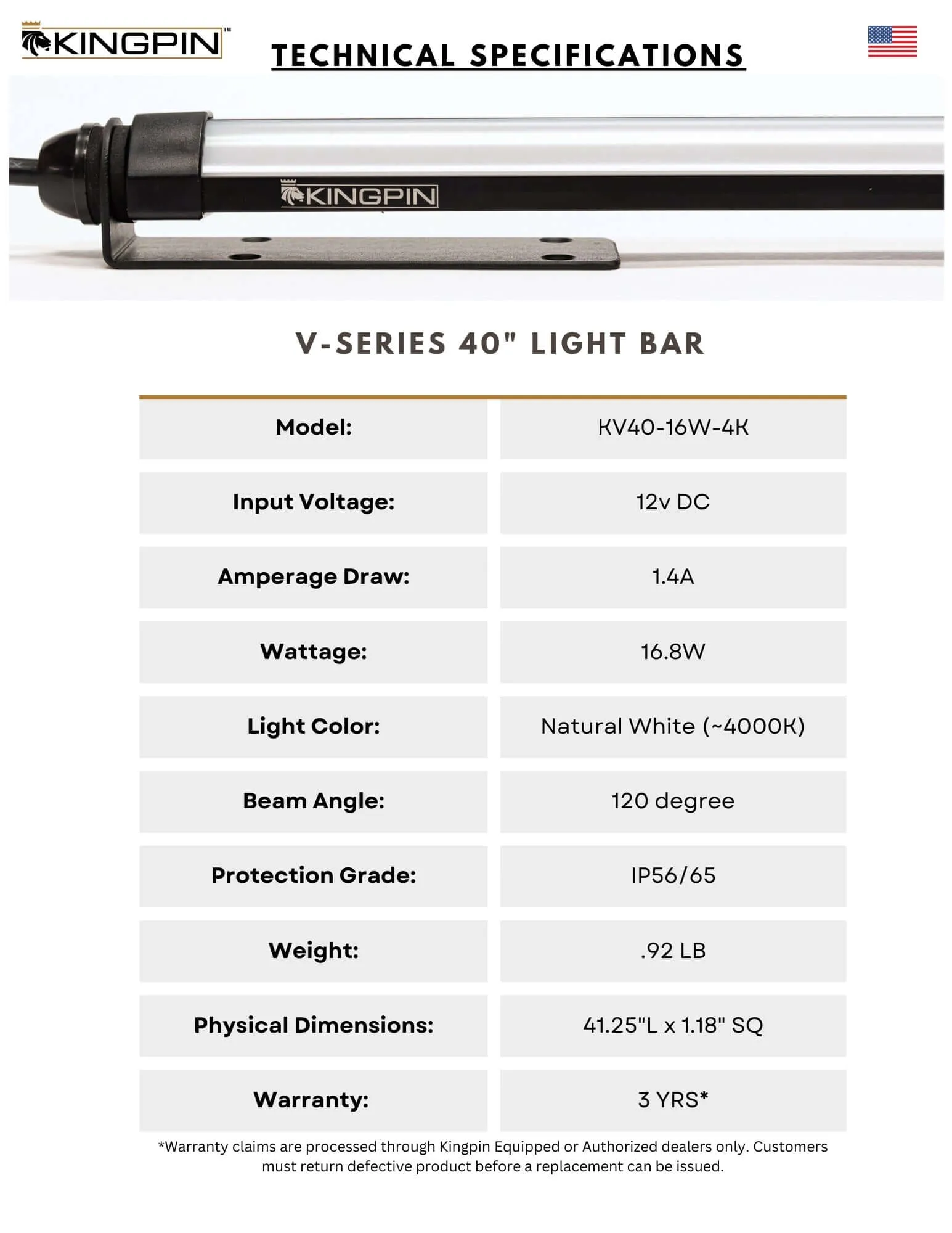 V-Series 40" Light, 10-Pack