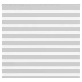 vidaXL Zebra Blind Light Grey 160x150 cm Fabric Width 155.9 cm Polyester
