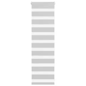 vidaXL Zebra Blind Light Grey 45x100 cm Fabric Width 40.9 cm Polyester