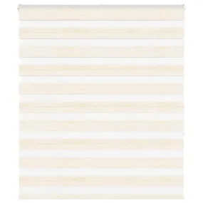 vidaXL Zebra Blind Marble Beige 125x150 cm Fabric Width 120.9 cm Polyester