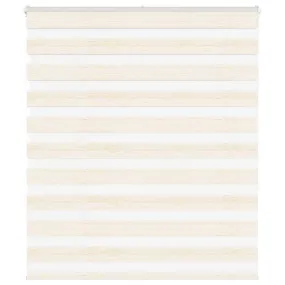 vidaXL Zebra Blind Marble Beige 130x150 cm Fabric Width 125.9 cm Polyester