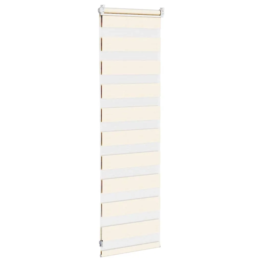 vidaXL Zebra Blind Marble Beige 40x100 cm Fabric Width 35.9 cm Polyester