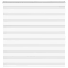 vidaXL Zebra Blind White 145x150 cm Fabric Width 140.9 cm Polyester