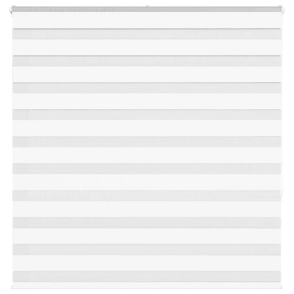 vidaXL Zebra Blind White 145x150 cm Fabric Width 140.9 cm Polyester