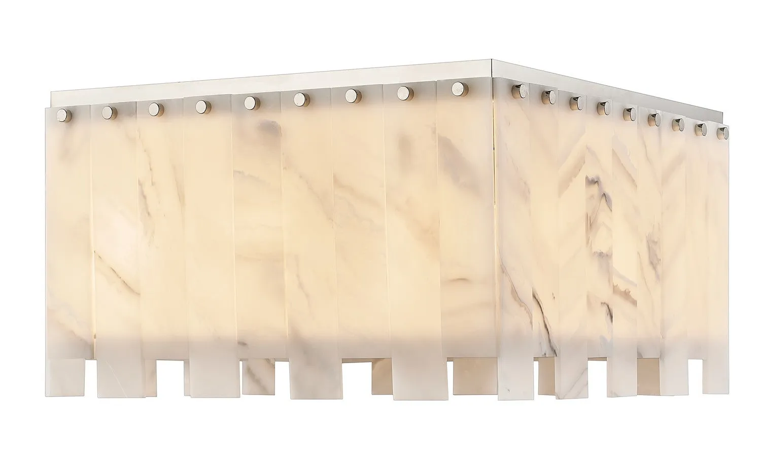 Viviana Nine Light Flush Mount in Polished Nickel