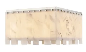 Viviana Nine Light Flush Mount in Polished Nickel