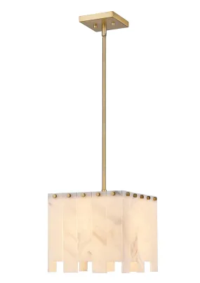 Viviana One Light Pendant in Rubbed Brass