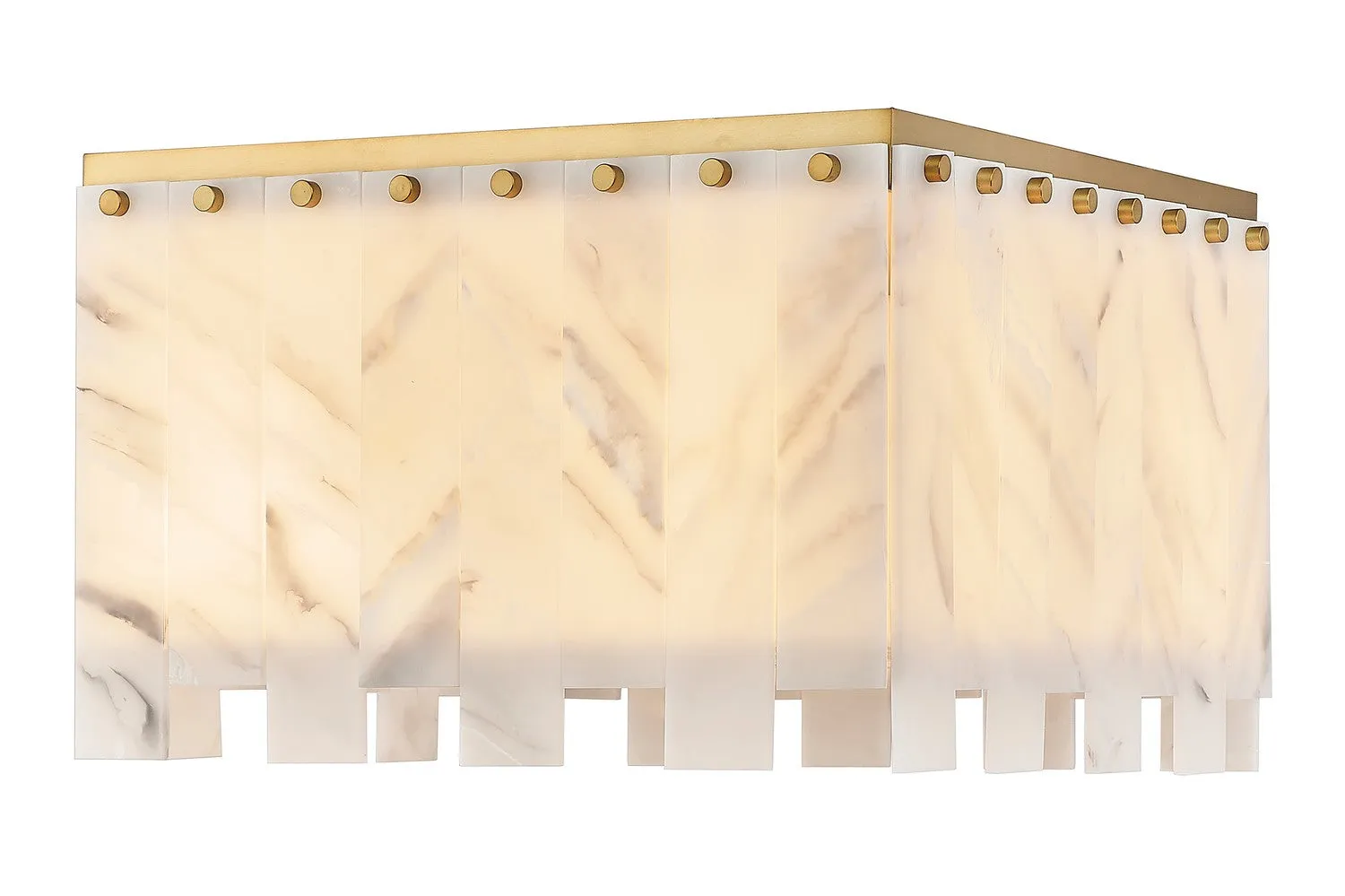 Viviana Six Light Flush Mount in Rubbed Brass