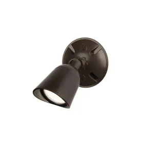 WAC Endurance Single Spot Wallpack Luminaire 120V 5000K Architectural Bronze WP-LED415-50-ABZ