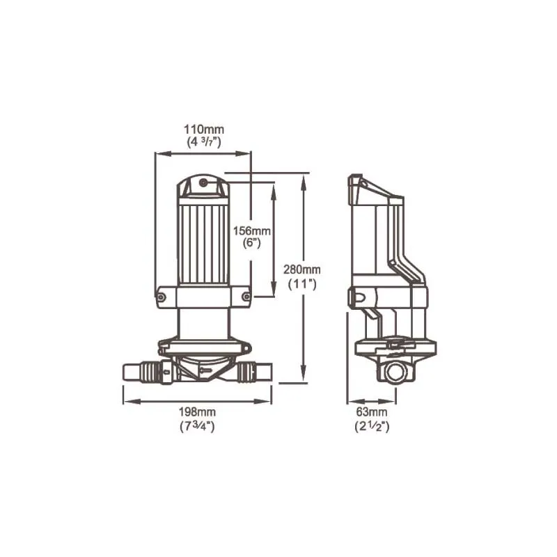 Whale Gulper IC Grey Water Pump 12/24V