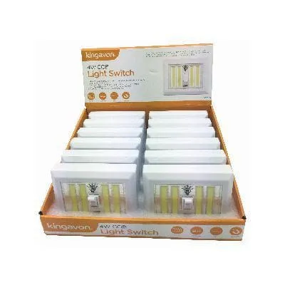 White 4W COB Plastic Switch Light - By Kingavon