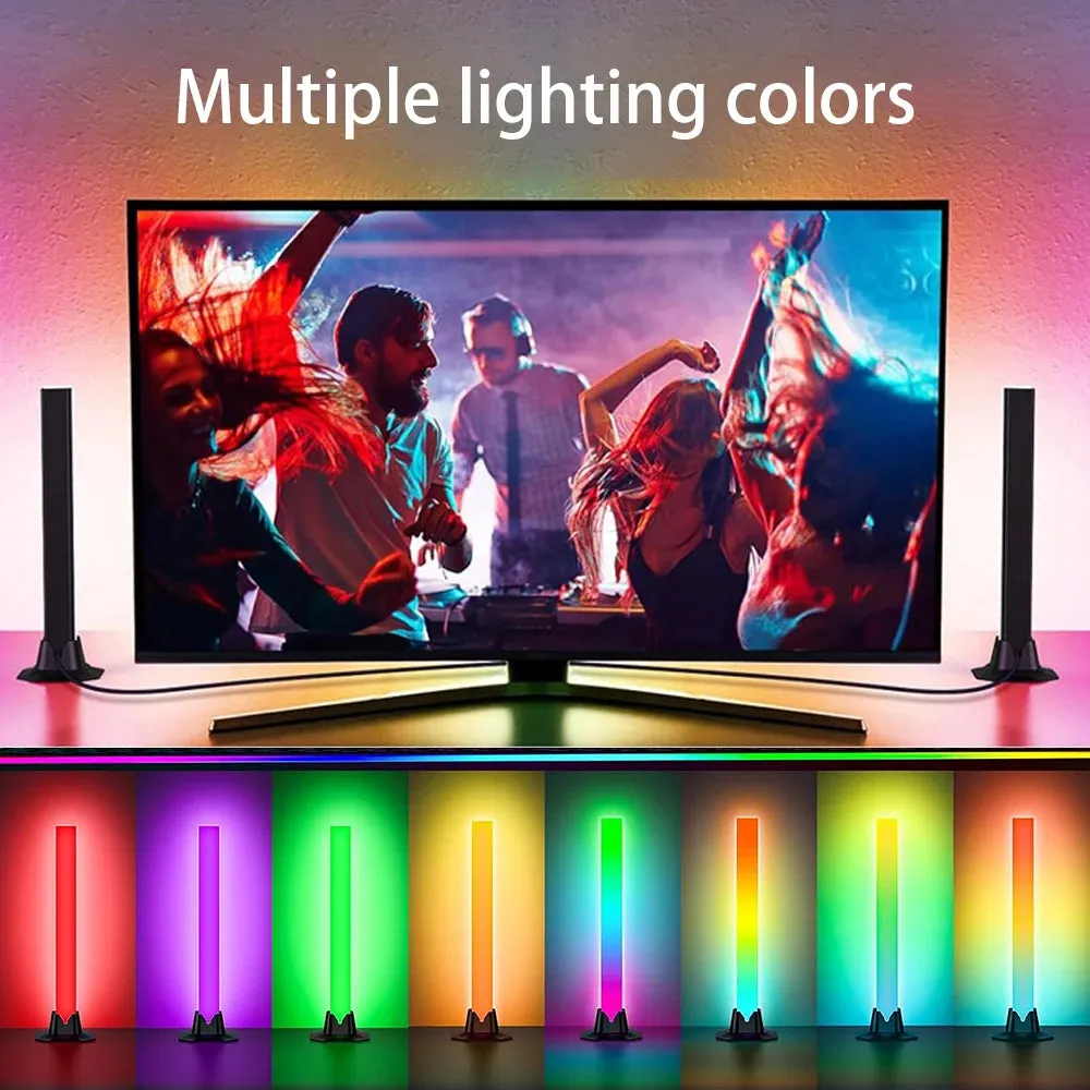 Wiscolor Tuya WiFi RGBIC LED Light Bar – Smart Music Syncing Desktop Lamp with Remote Control