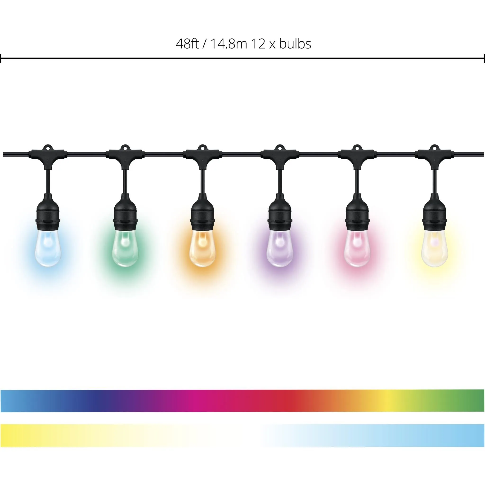 WiZ Colour & White String Lights (14.8m)