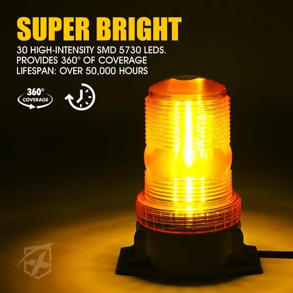 Xprite Compact 30 LED Beacon Strobe Light - G1 (Screw Mounted) / G2 (Magnetic or Permanent)