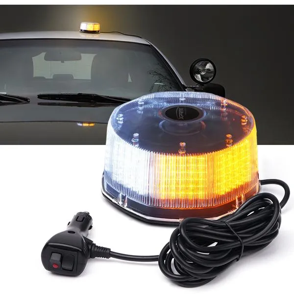 Xprite Sun Beam Series 240 LED High Intensity Strobe and Rotating Light Beacon - Red-Blue/White-Amber/Amber