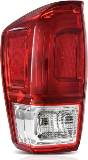 YITAMOTOR® Driver Left Side Tail Light OE Replacement For 2016-2022 Tocoma Taillights Assembly Pickup Brake Rear Lamps - Red Clear