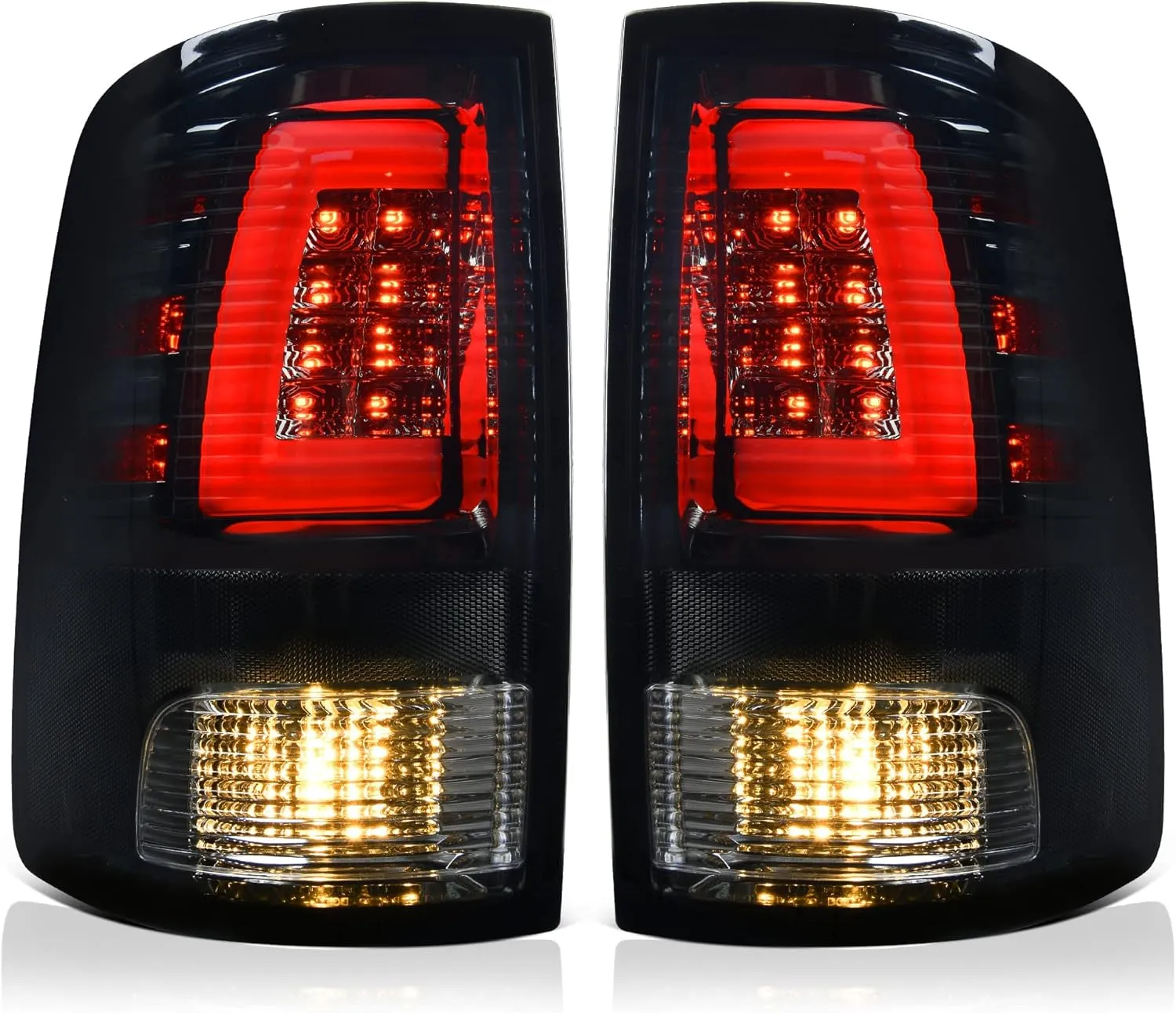 YITAMOTOR® LED Tail Lights For 2009 Ram 1500, 2010-2018 Dodge Ram 1500/2500/3500, 2019-2022 Ram 1500 Classic Taillights Assembly - Driver & Passenger Side