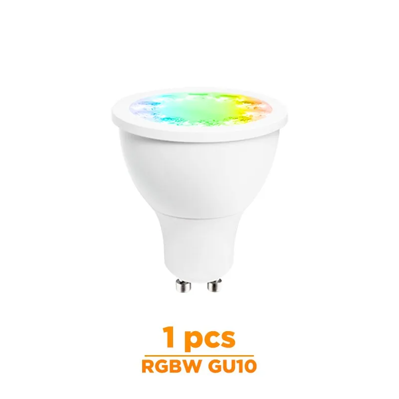 ZIGBEE rgbw gu10 spot light , rgbw rgb cct gu10 spotlight zigbee zll 5W AC100-240V led APP controller work with Amazon echo plus