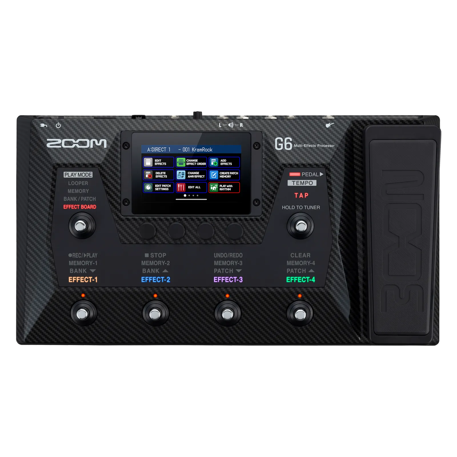 Zoom G6 Guitar Efects And Amp Simulator Multi Effects Pedal